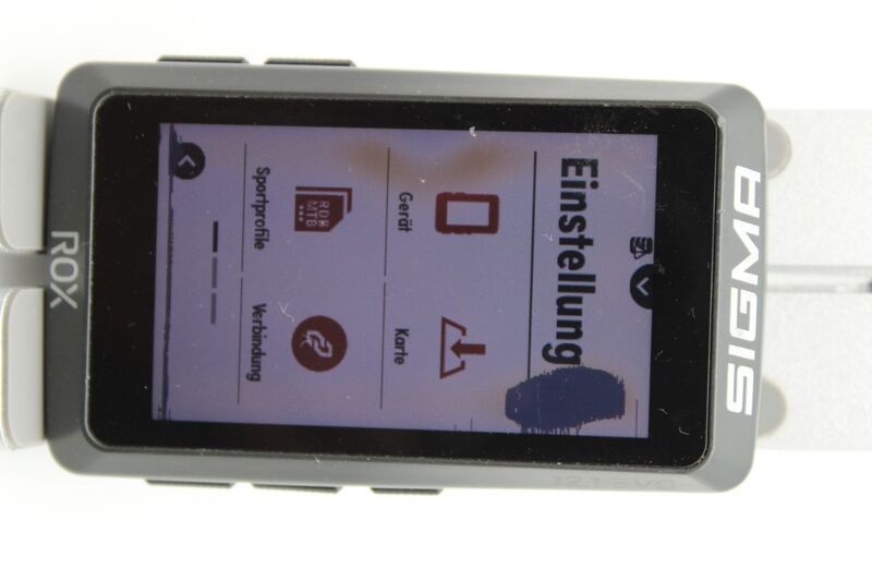 Sigma Fahrrad-Navi ROX 12.1 EVO Bluetooth GPS GLONASS Europa 3 Zoll grau 110g - 4016224010400