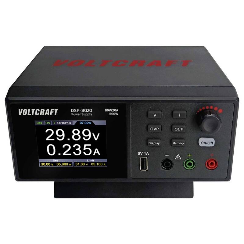 Voltcraft Labornetzgerät DSP-8020 500W 80V 20A USB Heizgerät Elektronik - 4064161408507