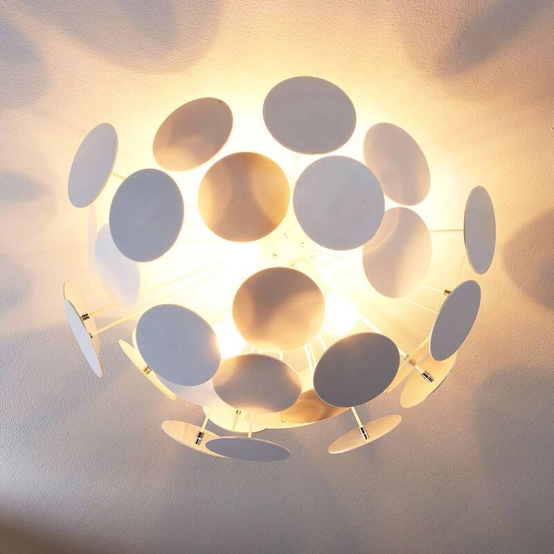 Lindby Formvollendete Deckenlampe Kinan Hängeleuchte Lampe Leuchte Weiß194 - 4251096527827
