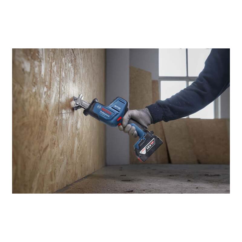 Bosch Akku-Säbelsäge GSA 18V-24 Säge Elektrowerkzeug 230mm 1,7kg blau solo L - 4053423320855