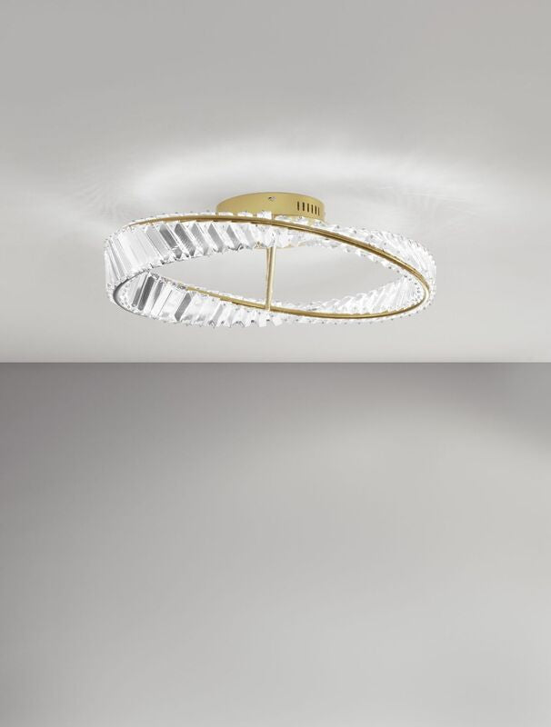 Nova Luce Deckenleuchte Deckenlampe AURELIA LED Gold Neutralweiß dimmbar Ø 60 cm - 5212017435040