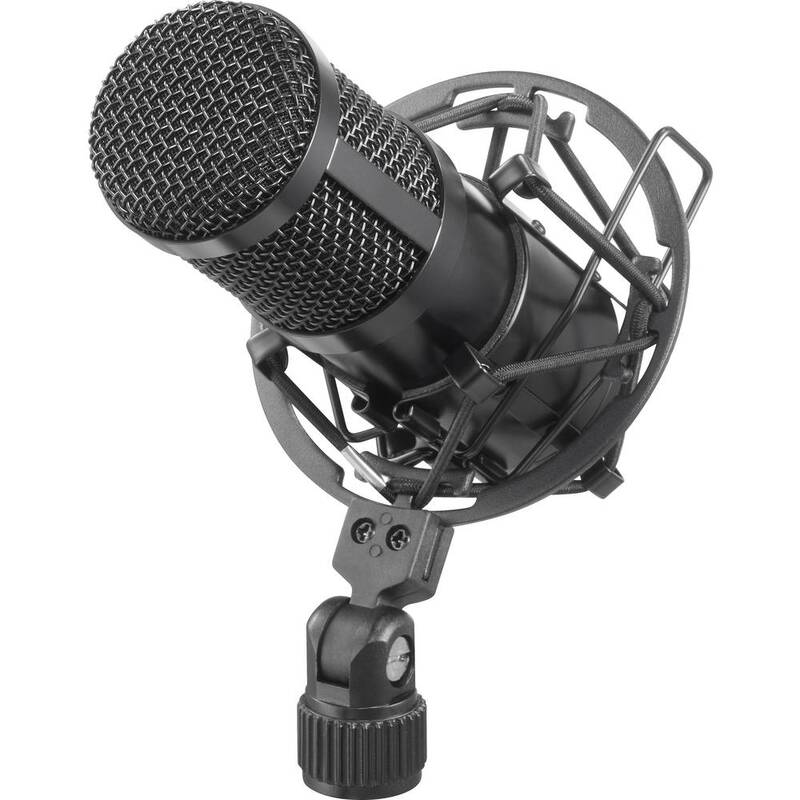 Renkforce RF-MIC-510 USB-Mikrofon Stand inkl. Koffer Spinne Windschutz 3m Kabel - 4064161175911