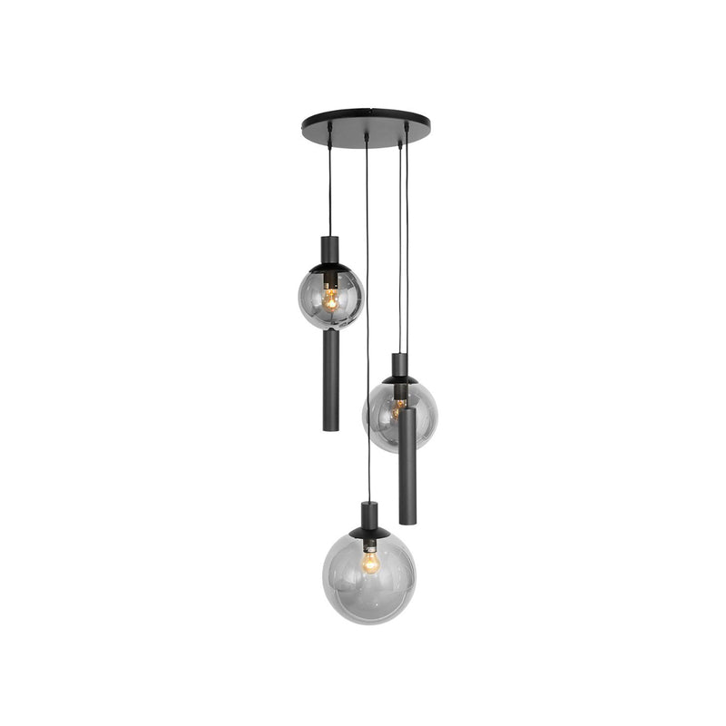 Steinhauer Hängeleuchte Bollique LED Pendelleuchte dimmbar schwarz 5-flammig - 8712746172997
