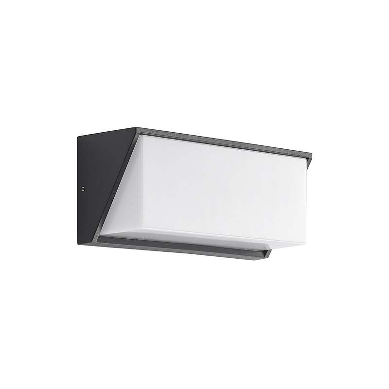 Lindby Außenleuchte Wandlampe LED dunkelgrau IP65 Außenlampe warmweiß 25 cm - 4251911706185