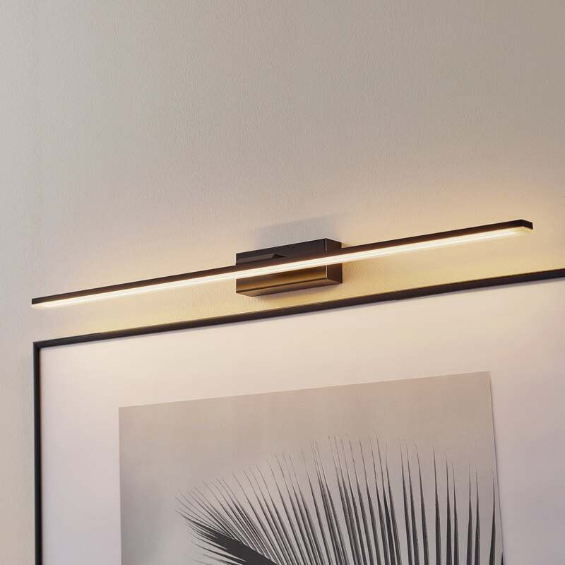 Miroir Wandleuchte Wandlampe LED Leuchte schwarz warmweiß Aluminium Kunststoff - 5903148515090