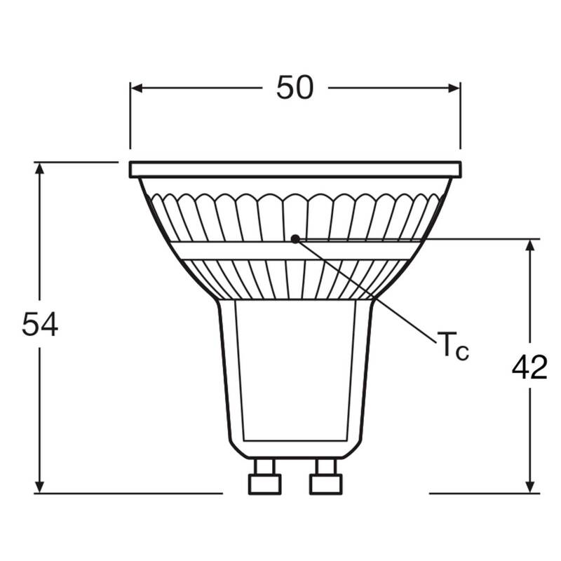 OSRAM LED Reflektor GU10 4.3W 50W neutralweiß 10er Set PAR16 4000K 36° - 4058075036703