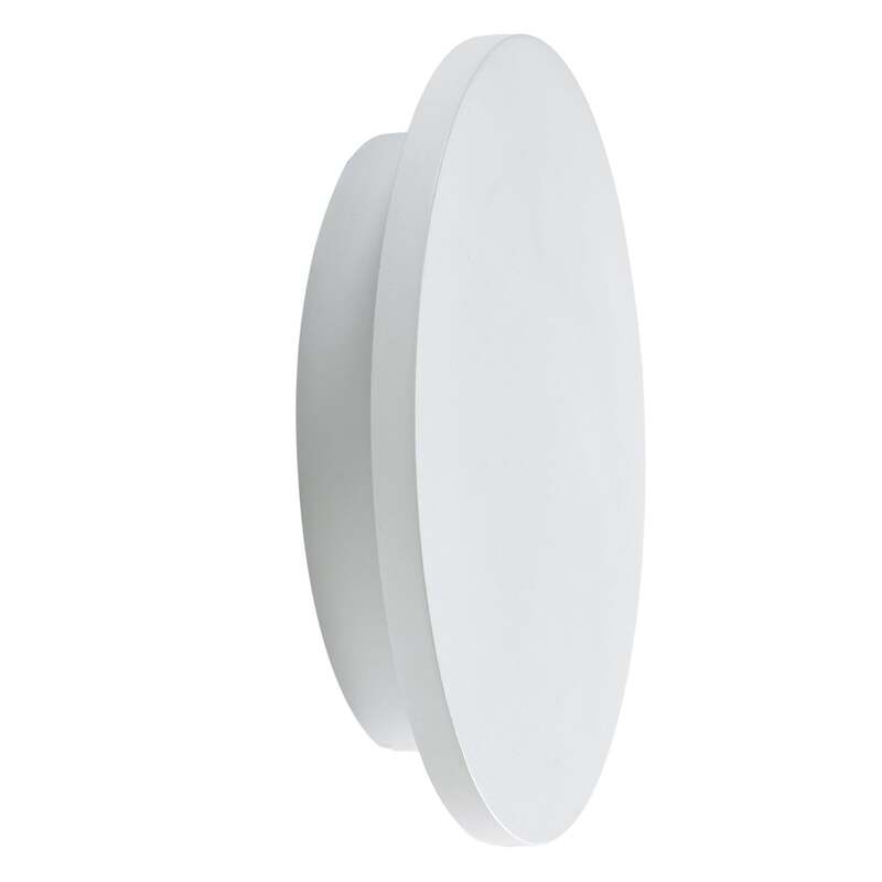 Lindby Außenwandleuchte Gartenleuchte Selinel LED Lampe Hausnummer weiß Ø23cm - 4255830910487