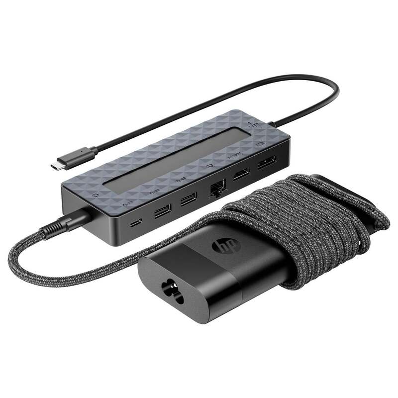 HP Dockingstation Dock Universal USB-C Station 65W Ladegerät Schwarz - 0197961554168