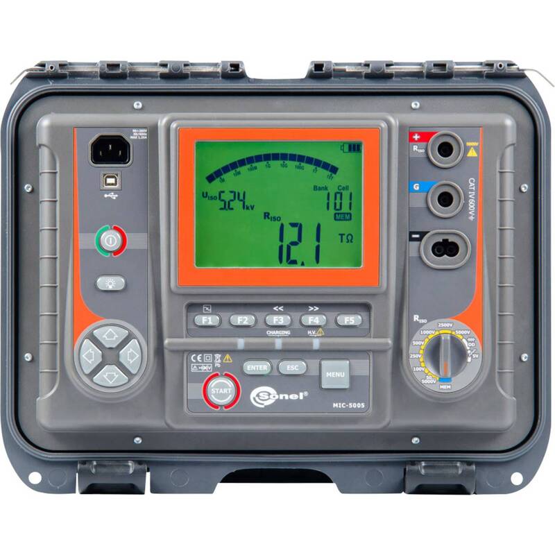 Sonel Isolationsmessgerät Prüfgerät Isolation MIC5005 digital LCD schwarz - 5907624021549