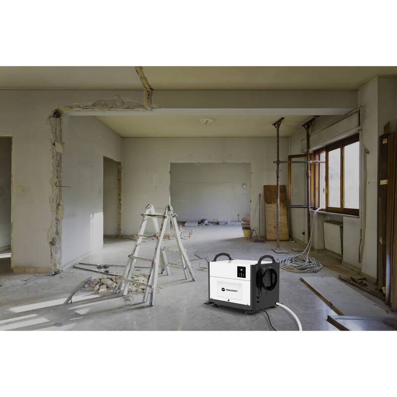 TOOLCRAFT Luftentfeuchter Entfeuchter Industrie TC50 Grau LCD Display tragbar - 4064161471402