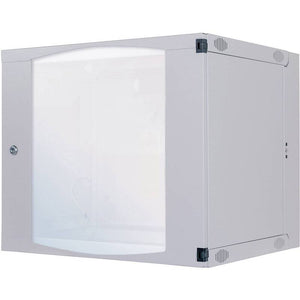 B-Ware Intellinet 19 Zoll Wandgehäuse Rack Lichtgrau 6 HE 540x327x450mm Sicherheitsglas