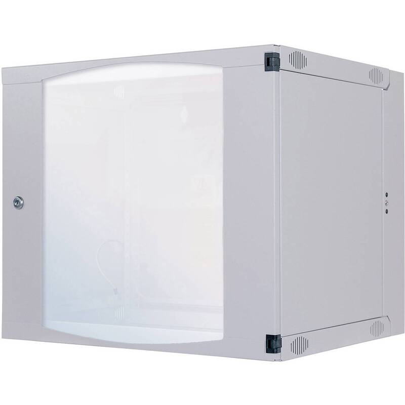 Intellinet 19 Zoll Wandgehäuse Rack Lichtgrau 6 HE 540x327x450mm Sicherheitsglas - 0766623713757