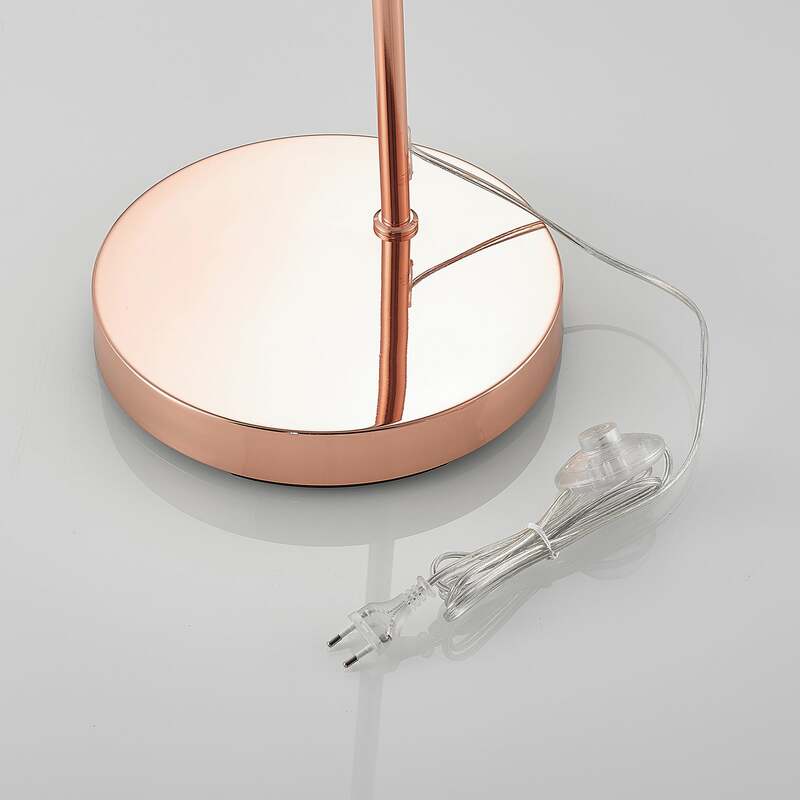 Lindby Stehleuchte Bogenlampe Lennart LED Lampe höhenverstellbar kupfer 183cm - 4251096594423