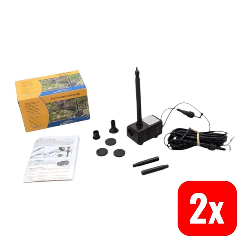 Esotec SOLARPUMPE Palermo Tauchpumpe Gartenpumpe 330l/h 0,9m Förderhöhe 6V 3W - 4260057861429
