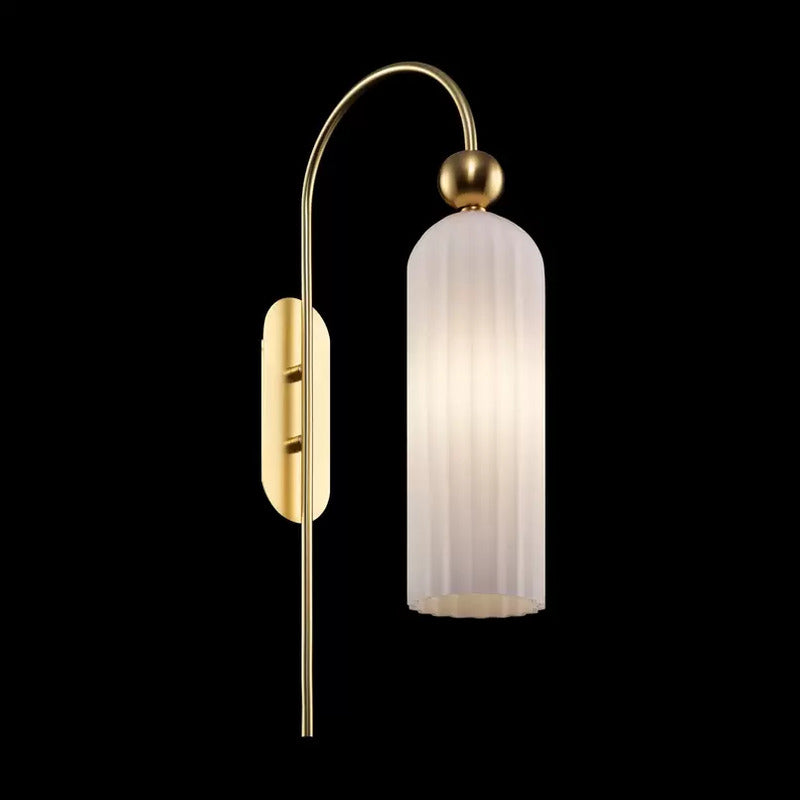 Maytoni Antic Wandleuchte Wandlampe Wandlicht Leuchte Lampe Glasschirm in Weiß - 4251110031767