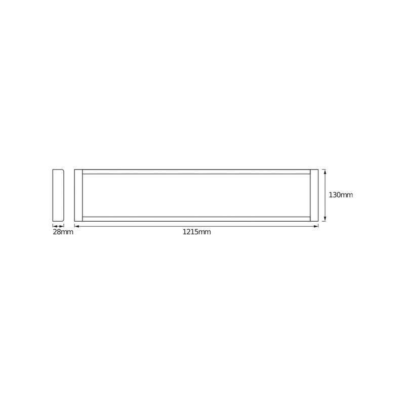 OSRAM Deckenleuchte Lichtleiste LED weiß Aluminium OFFICE LINE 122 cm 4000 K - 4099854532290