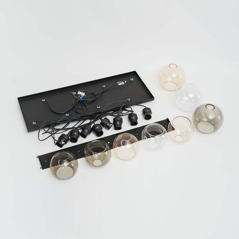 TK Lighting Hängeleuchte Cubus 68cm 8-flammig LED Pendelleuchte dimmbar braun - 5901780528348