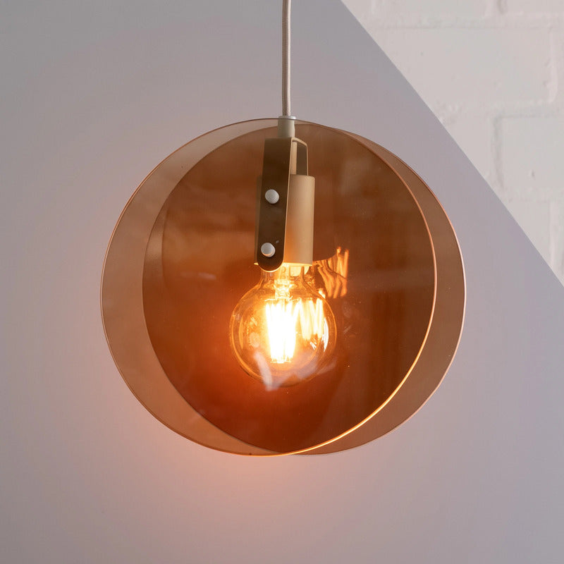 It's about RoMi Hängelampe Toledo LED Pendelleuchte Lampe bernstein Ø 25 cm - 8716248097703