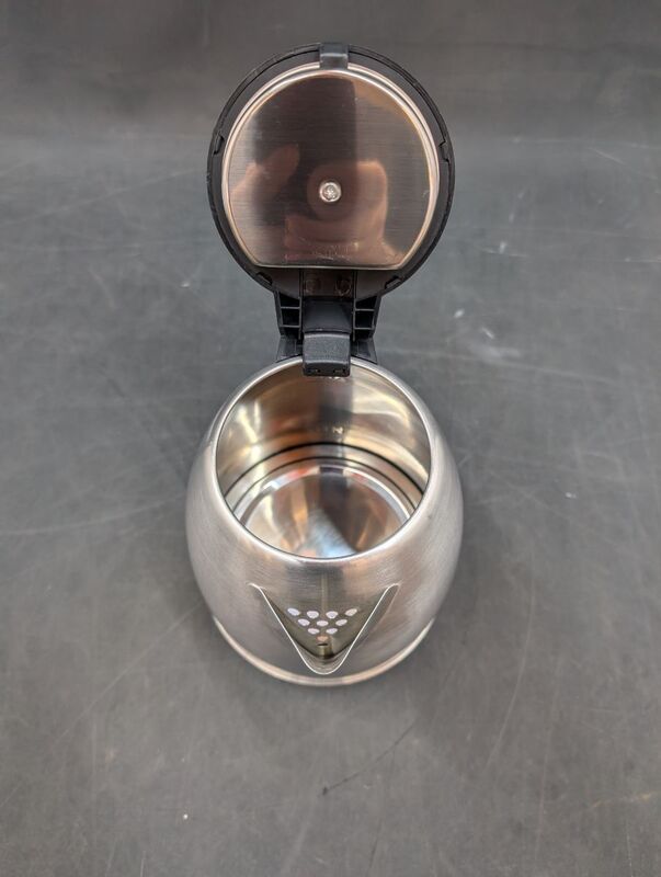 GourmetMaxx Wasserkocher schnurlos Edelstahl Schwarz Fassungsvermögen: 1.8 L - 4067522046653