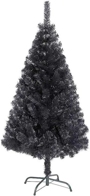 B-Ware Shatchi Weihnachtsbaum Kunstbaum Alaskan Pine schwarz buschig mit Ständer 24847
