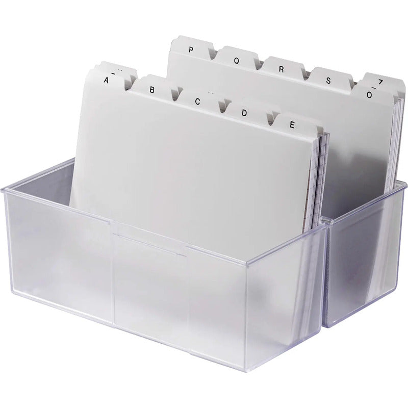 HAN 975-63 975-63 Karteibox Transluzent Klar Max. 500 Karten DIN A5 quer 8 STÜCK - 4012473975187