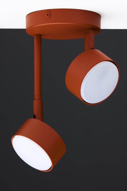 Sigma Deckenleuchte Deckenlampe NEMO Leuchte Ziegelstein Rot GX53 LED 2-flammig - 5907555378415