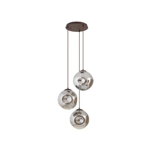 B-Ware Lindby Hängeleuchte Pendelleuchte Valentina LED Lampe dimmbar grau Ø49cm 150cm