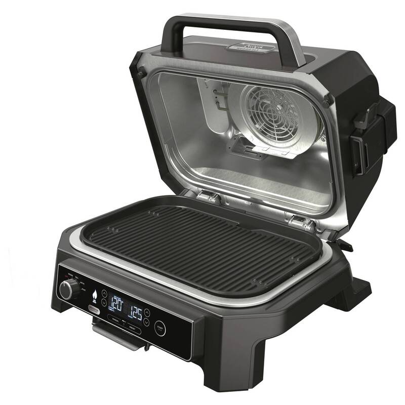Ninja Woodfire Pro XL Elektrogrill Schwarz Edelstahl 1700W mit Thermometer - 0622356281058
