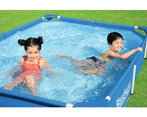 Bestway Aufstellpool Framepool Steel Pro 221x150cm Gartenpool blau 1200l - 4306517616199