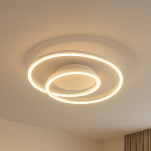 B-Ware FISCHER & HONSEL Deckenlampe HOLY LED Leuchte dimmbar creme Ø49cm Fernbedienung