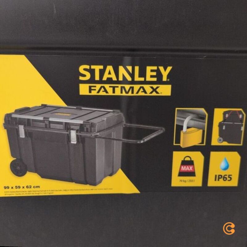 Stanley Mobile Werkzeugbox FatMax 240l IP65 mit 7 Rädern und Teleskopgriff - 3253561755316