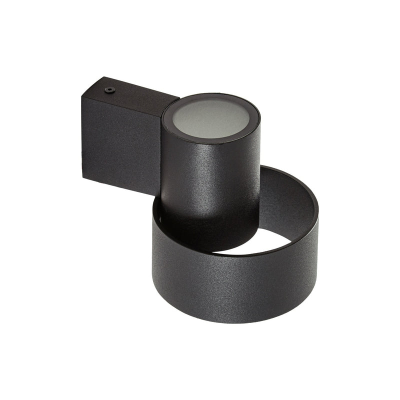 Lucande Außenwandleuchte Elune LED Wandleuchte schwarz matt 400 Lumen IP44 - 4255830907555
