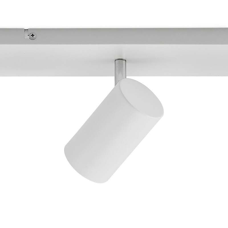 Lindby Deckenstrahler Joffrey LED 6-flammig dimmbar Aluminium Stahl weiß 116 cm - 4251911728606