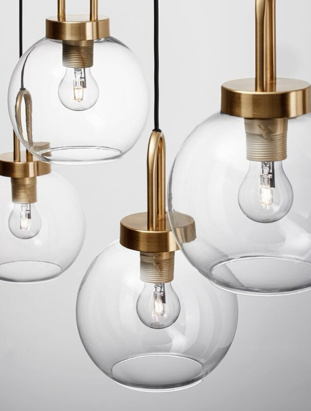 Nova Luce Pendelleuchte Hängeleuchte Lampe IRVINE Gold dimmbar 4-flg SIEHE TEXT - 5212017430991