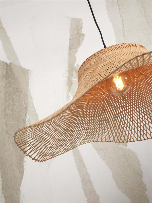 GOOD&MOJO Ibiza Hängelampe Pendelleuchte Lampe Ø 50 cm natur - 8716248090315