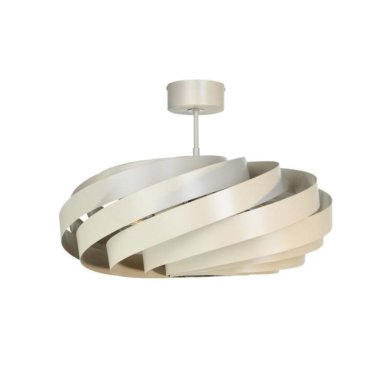 Euluna Deckenleuchte Vento LED Lampe dimmbar beige Ø60cm 4-flammig Metall 40cm - 4251911787337
