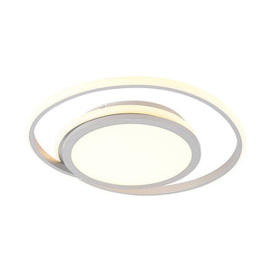 B-Ware Lucande Deckenleuchte Deckenlampe LED Noud silber Aluminium dimmbar 49 cm