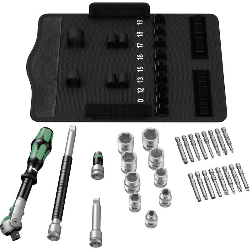 Wera Zyklop Speed Steckschlüsselsatz 3/8" metrisch 29-teilig 05004046001 - 4013288173911