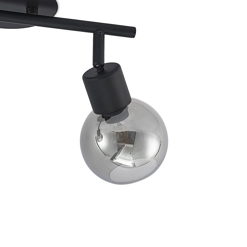 Lindby Deckenstrahler Eridia LED dimmbar schwarz rauchgrau 2-flammig 940 Lumen - 4251911728330