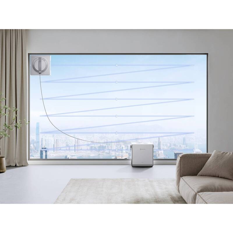 ECOVACS Fensterreinigungsroboter Fensterputzroboter W2 PRO OMNI Weiß Glas - 6970135033836