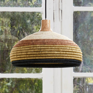 B-Ware Forestier Pendelleuchte Hängelampe Leuchte Grün Rattan Hanf E27 Designer Jette