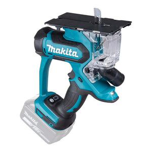 B-Ware Makita Akku-Gipskartonsäge DSD180Z Akku-Schneider 30mm Schnittleistung blau