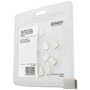 B-Ware LINDY USB-C Port Schloss ohne Schlüssel 10er Set orange für Datensicherheit
