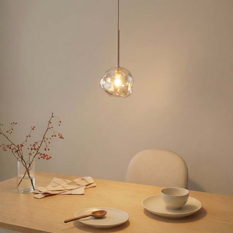 TK-Lighting Hängeleuchte Lava LED Pendelleuchte Lampe dimmbar sand Ø15cm - 5906135111060