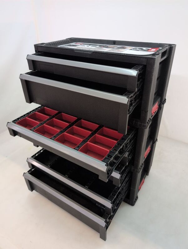 Keter Werkstattwagen schwarz 7 Schubladen Werkzeugwagen Handwerkzeug 60x38x83cm - 7290106925144