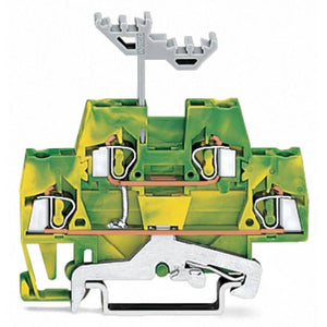 B-Ware WAGO 280-517 Doppelstock-Schutzleiterklemme Federklemme PE Gelb 5mm 50St