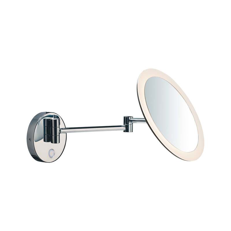 SLV Wandleuchte Wandlampe Maganda LED Touch-Schalter CCT chrom Ø21,6cm Licht - 4024163252218