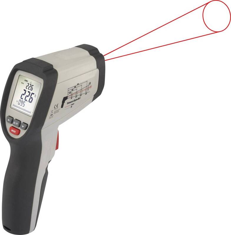 Voltcraft IR 800-20C Infrarot-Thermometer Optik 20:1 -40 bis 800 °C Pyrometer - 4016139330815