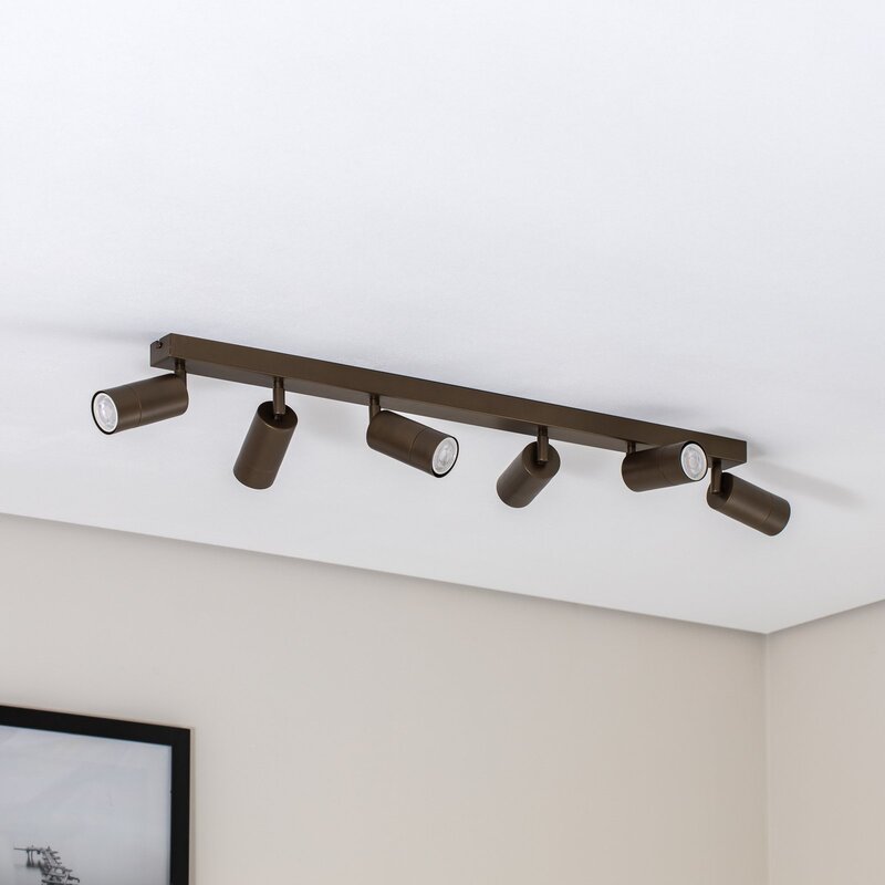 Luminex Link Deckenstrahler Strahler titan-goldfarben Länge 90 cm 6-flammig Spot - 5907565995220