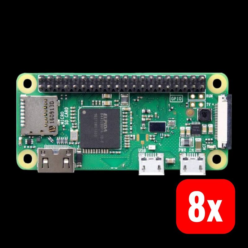 Raspberry Pi Zero WH 1GHz 512MB WLAN BT HDMI kompakter Einplatinencomputer - 5056561800295